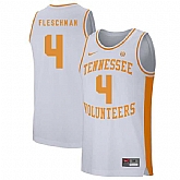 Tennessee Volunteers 4 Jacob Fleschman White College Basketball Jersey Dzhi,baseball caps,new era cap wholesale,wholesale hats